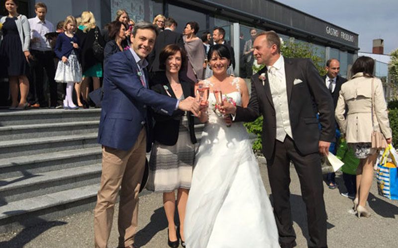 Trauung direkt im Hochzeitslokal